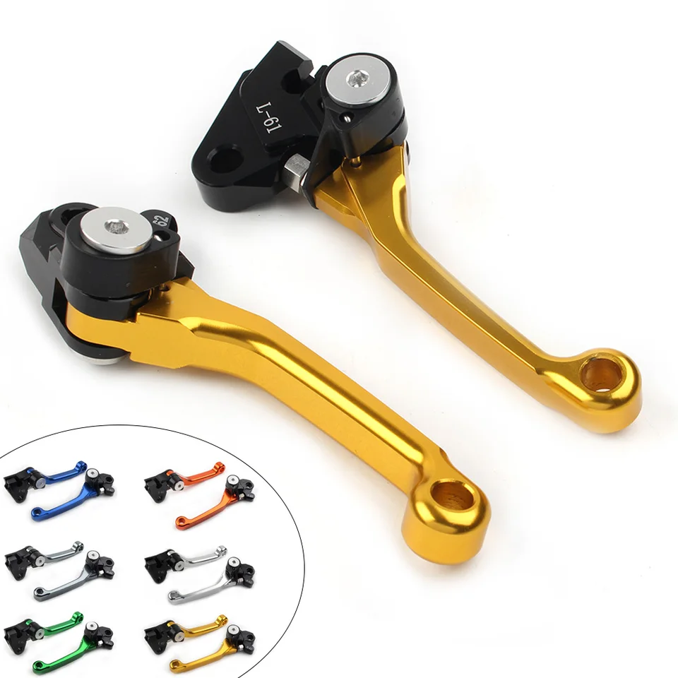 2PCS Motorbike Aluminium Pivot Dirt Clutch Clutch Brzdenie páky pre Kawasaki KX450F KX250F 2006 2007 2008 2008 2009 2010 2012
