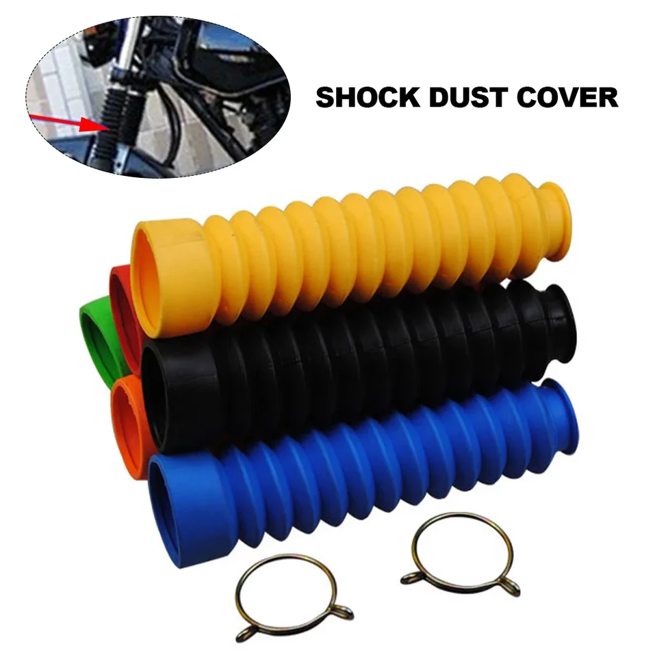 2pcs Motorcycle Front Cover Fork Gaiters Gators Boot Shock Protector Ochrata prachu pre motocyklový motokros mimo cesty na bicykli Pit Dirt Bike