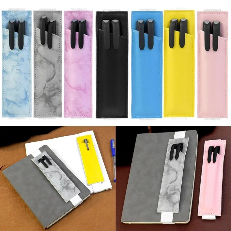 2pcs nastaviteľný držiak pera s elastickými pásmi kožené pero puzdro Penové vrecká denníka Držiteľ ceruzky pre hardcover notebook