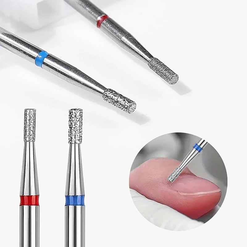 2pcs nechtové vŕtacie bity stroj pedikúra manikúrová kukuština Čistá nástroje nechty Grinding hlava na nechty na nechty