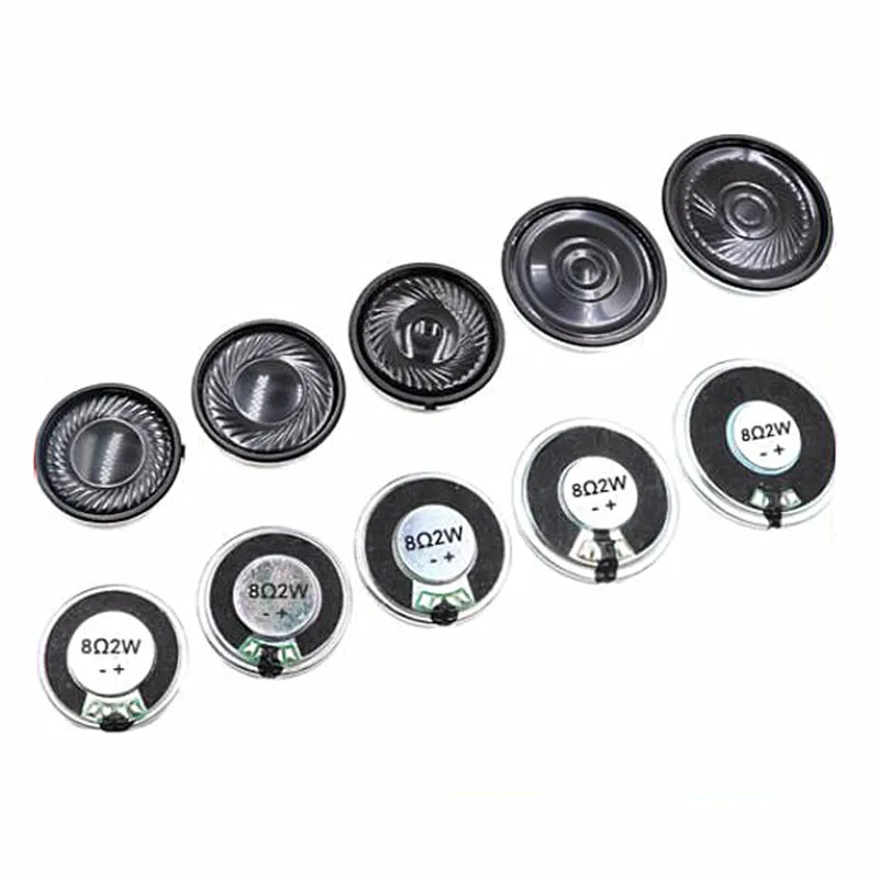 2pcs Nový ultra-tenký roh Speakeke 8/16/32/50 Ohms 1 watt 1W Priemer reproduktora 45 mm 50 mm 57 mm 4,5 cm 5 cm 5,7 cm 5,7 cm