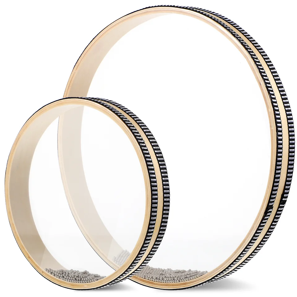 2pcs oceánske bubny Wave Drums Perkusie hudobné nástroje priehľadné mini prírodné farebné bubnové deti ideálne pre skoré jogu