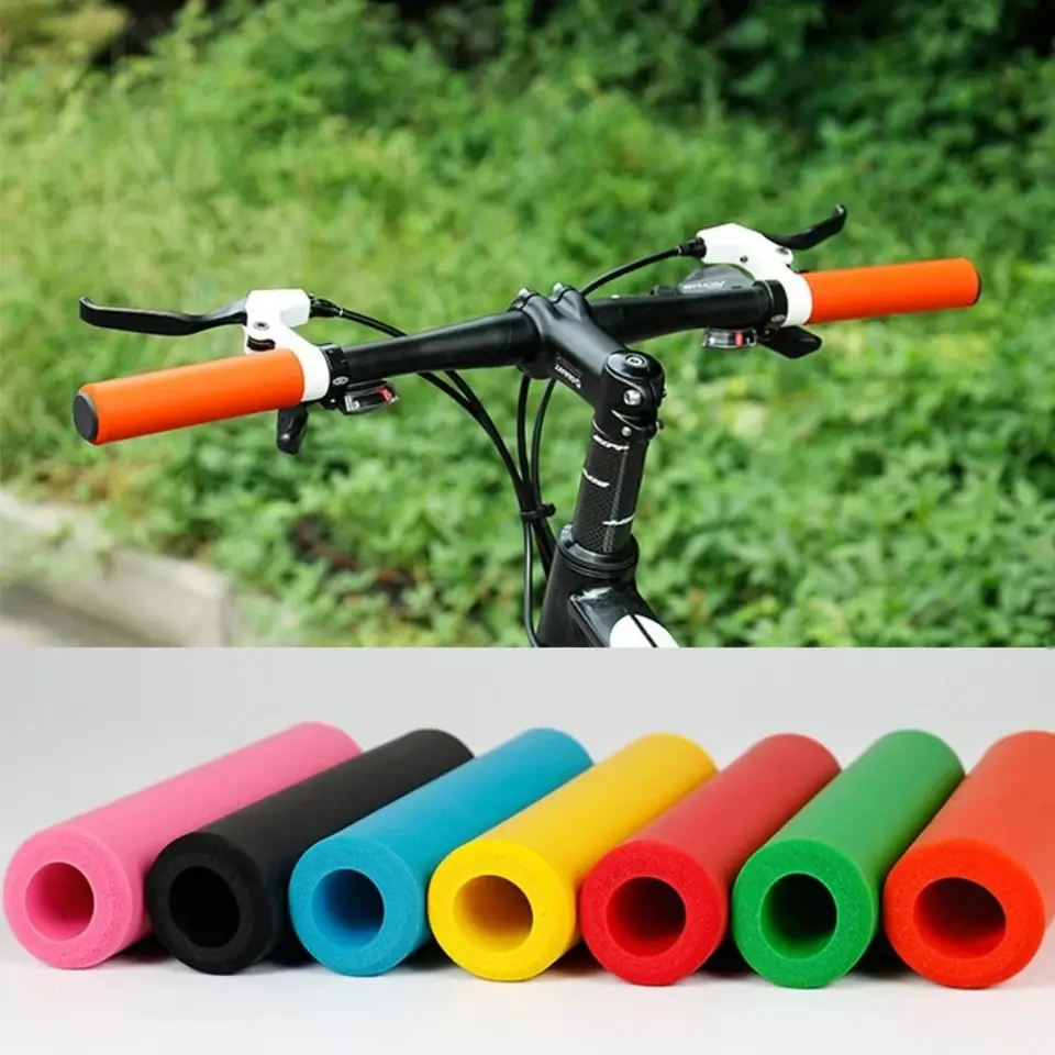 2pcs odolný mäkký silikónový bicykel rukovätia riadidla
