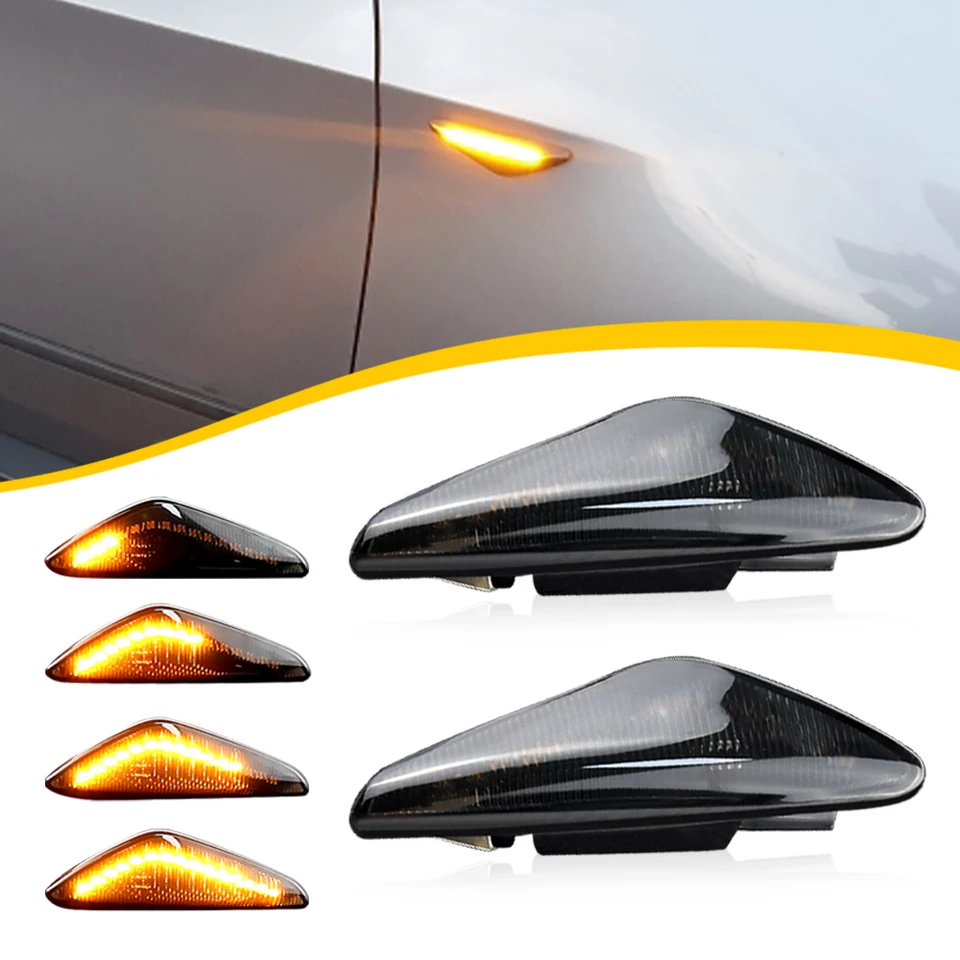 2pcs OEM# 63136920686 pre BMW X5 E70 ActiveHybrid X6 E71 E72 X3 F25 12V Dynamická LED bočná markerová markerová indikátorka Light Light Light Light Light Light Light