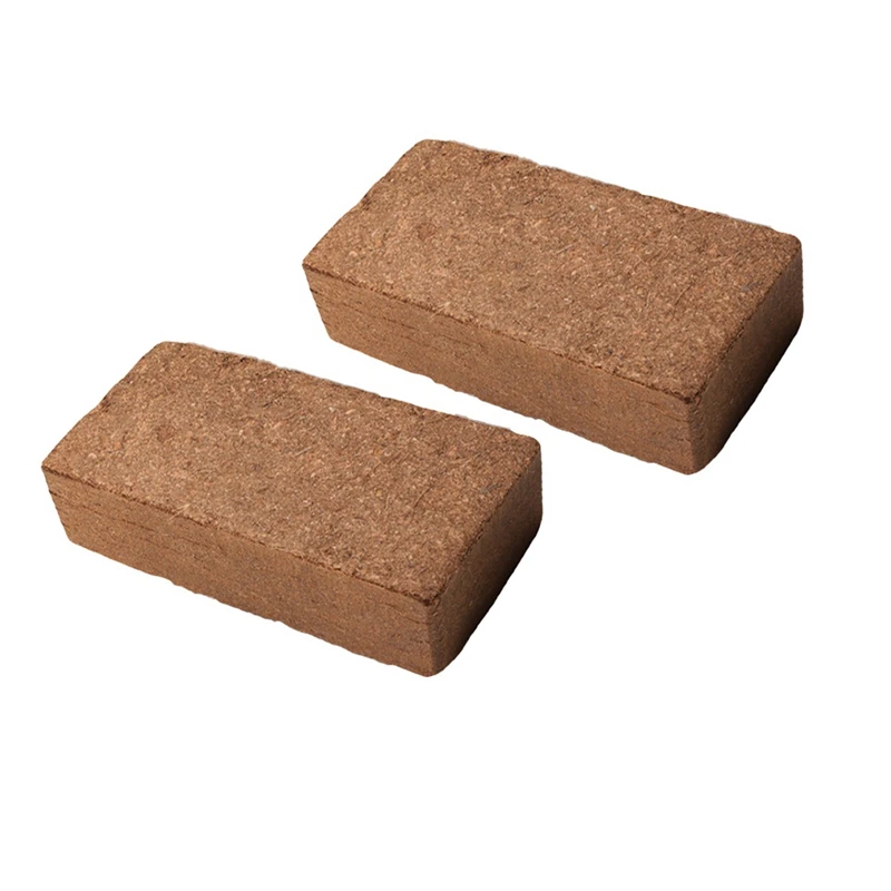2pcs Organický kokosový kokosový kokos pre rastliny Kožo tehly Organické vysoko rozširujúce vlákniny kvety výsadba vysokej expanznej rýchlosti trvanlivej