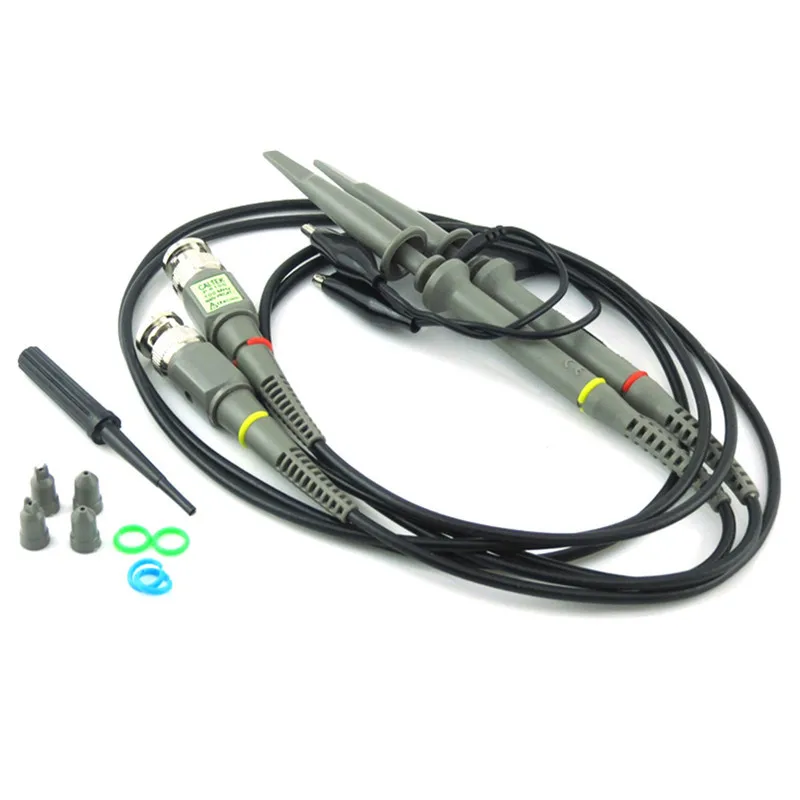 2pcs osciloskopová sonda P6100 100 MHz 1x 10x Test aligátora klipu Low Passive Limpedance Atenuation Probe pre Hantek Rigol Uni-T-T