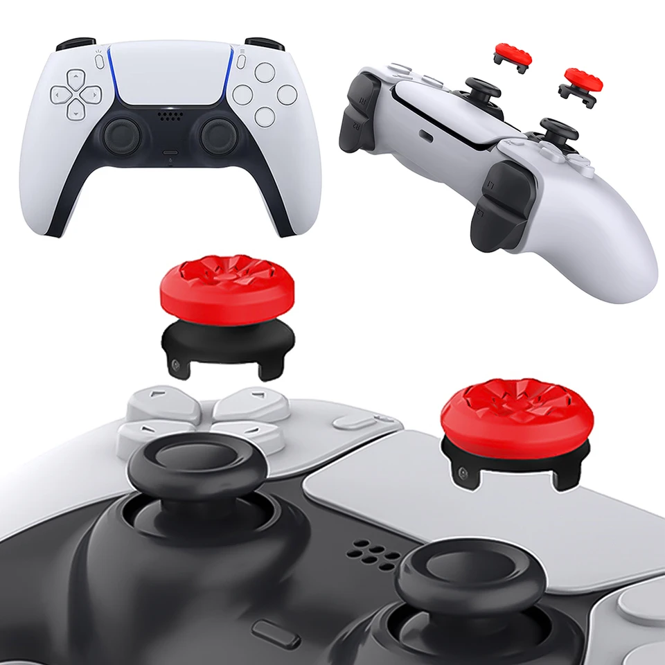 2pcs palce Grips Performance Joystick Coverstick Coverstick Controller Performance Palec Grips pre PS4 pre radič PS5