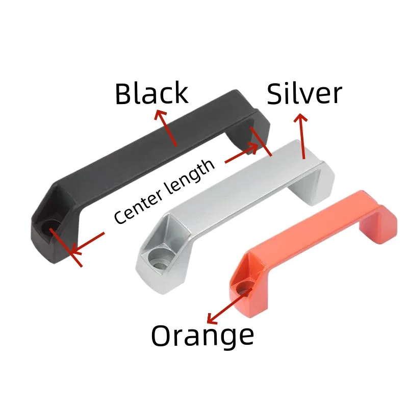 2pcs plastový nylon alebo hliník T slot čierne kľučky pre hliníkový vytláčajúci profil 2020/3030/4040/4545 Sereis 90 mm - 180 mm
