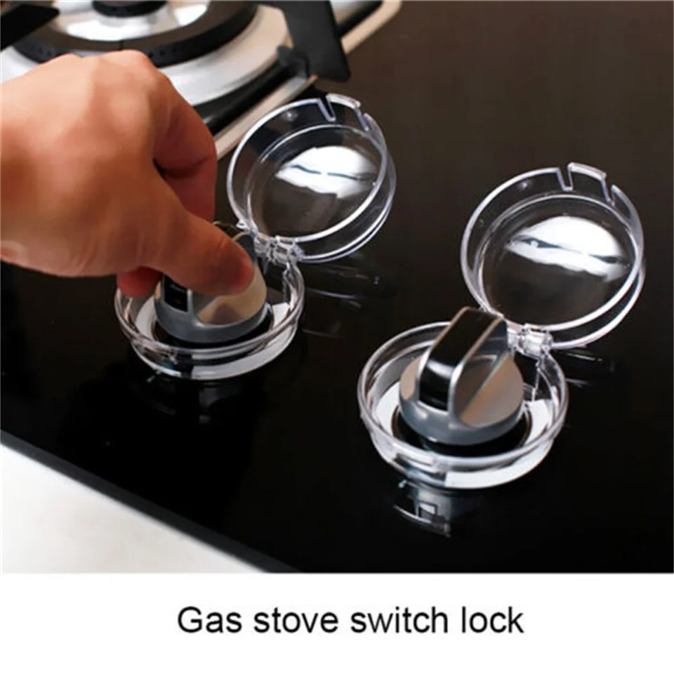 2pcs plynový sporák rúry gombík pokrývajúce visiace zámok veko zámok chránič detskej kuchyne Safety Deti Ochrana prepínač