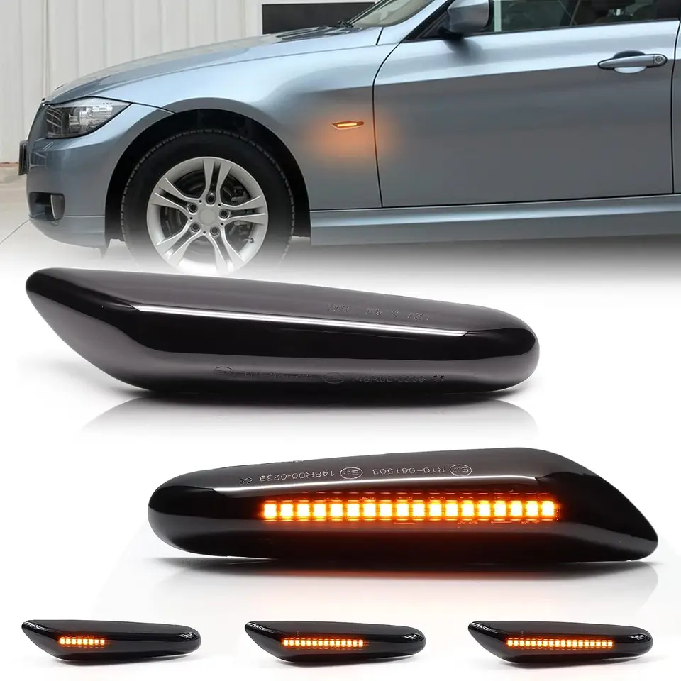2pcs pre BMW LED Dynamic Side Signal Signál Svetlo Svetlo Svetlo Svetlo Svetlo pre E90 E91 E92 E93 E60 E87 E82 E46 Chyba zadarmo
