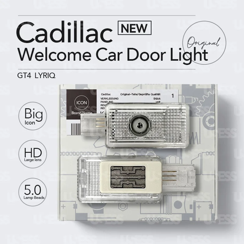 2pcs pre Cadillac GT4 Lyriq Srx CT6 XT5 CT5 XT4 XT6 ATSL XTS ATS-L SRX LED DOOROVÉ SVETLO AUTOMOBNÉ LIGHT LED LED LEDS