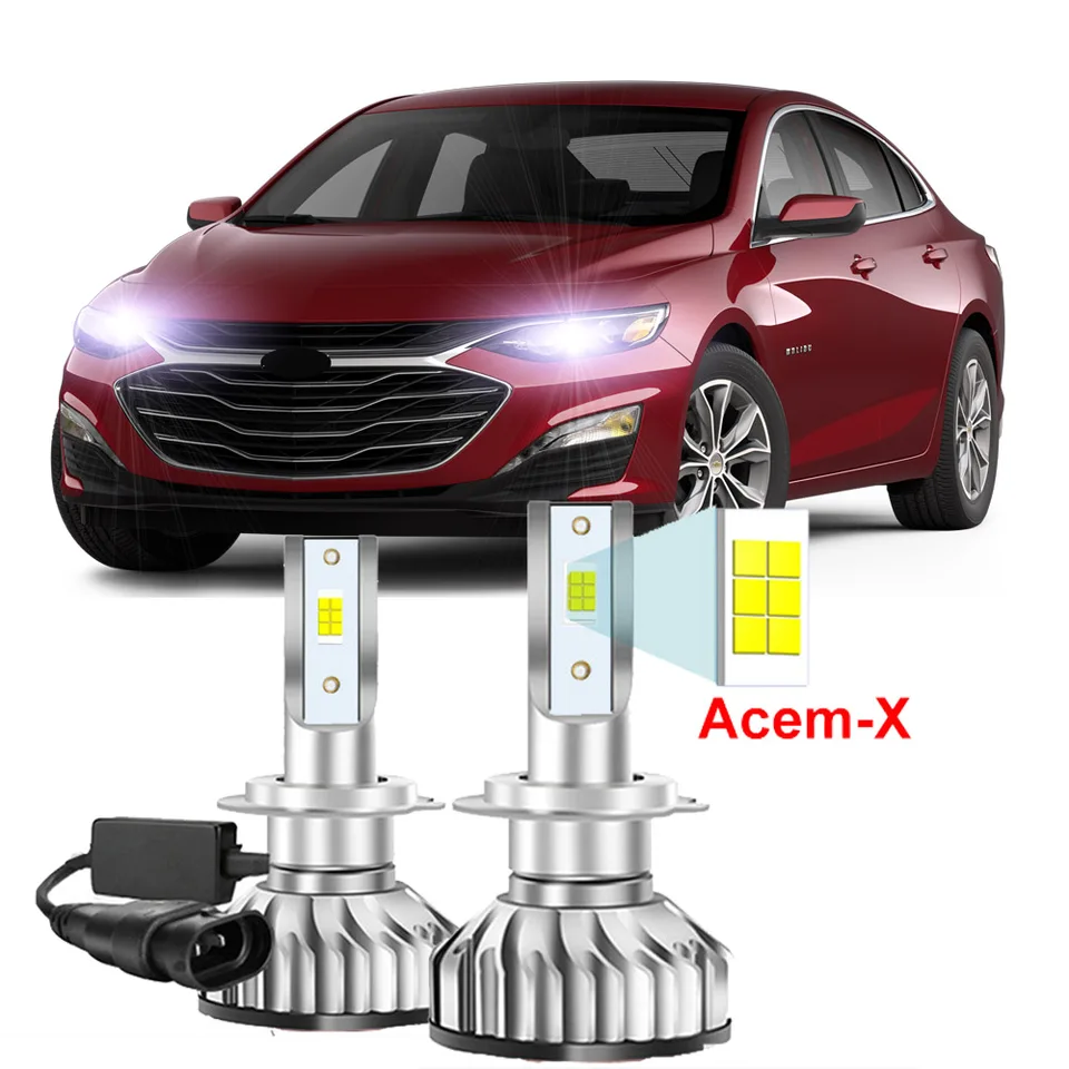 2pcs pre Chevrolet Malibu 2019 2020 2021 2022 2023 LED žiarovky LED žiarovky s vysokým nízkym lúčom (iba fit originál je halogén)