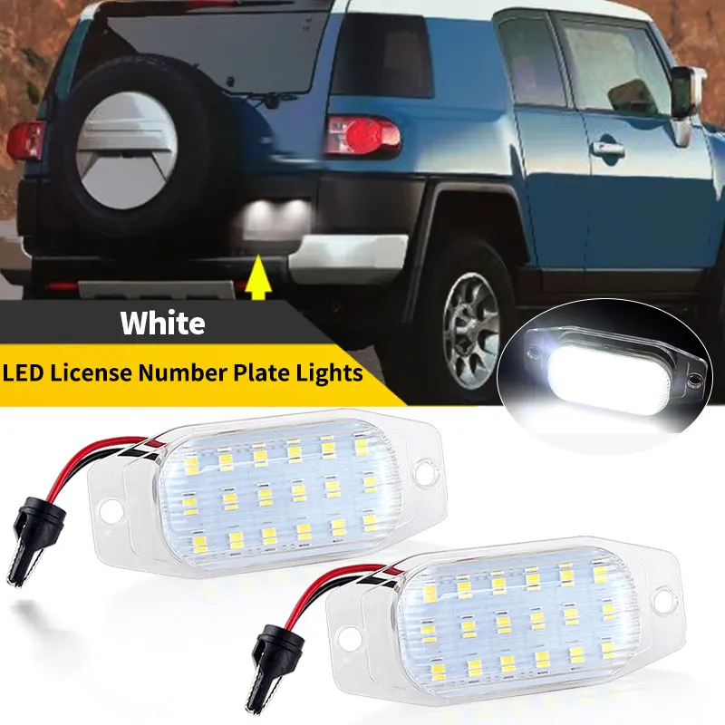 2pcs pre Lexus LX450 1996-1998 pre Toyota Land Cruiser FJ80 FJ Cruiser (XJ10, GSJ15) Biela LED LIGH LIGIFICKÁ SVETLO LAMP LAMP LAMP