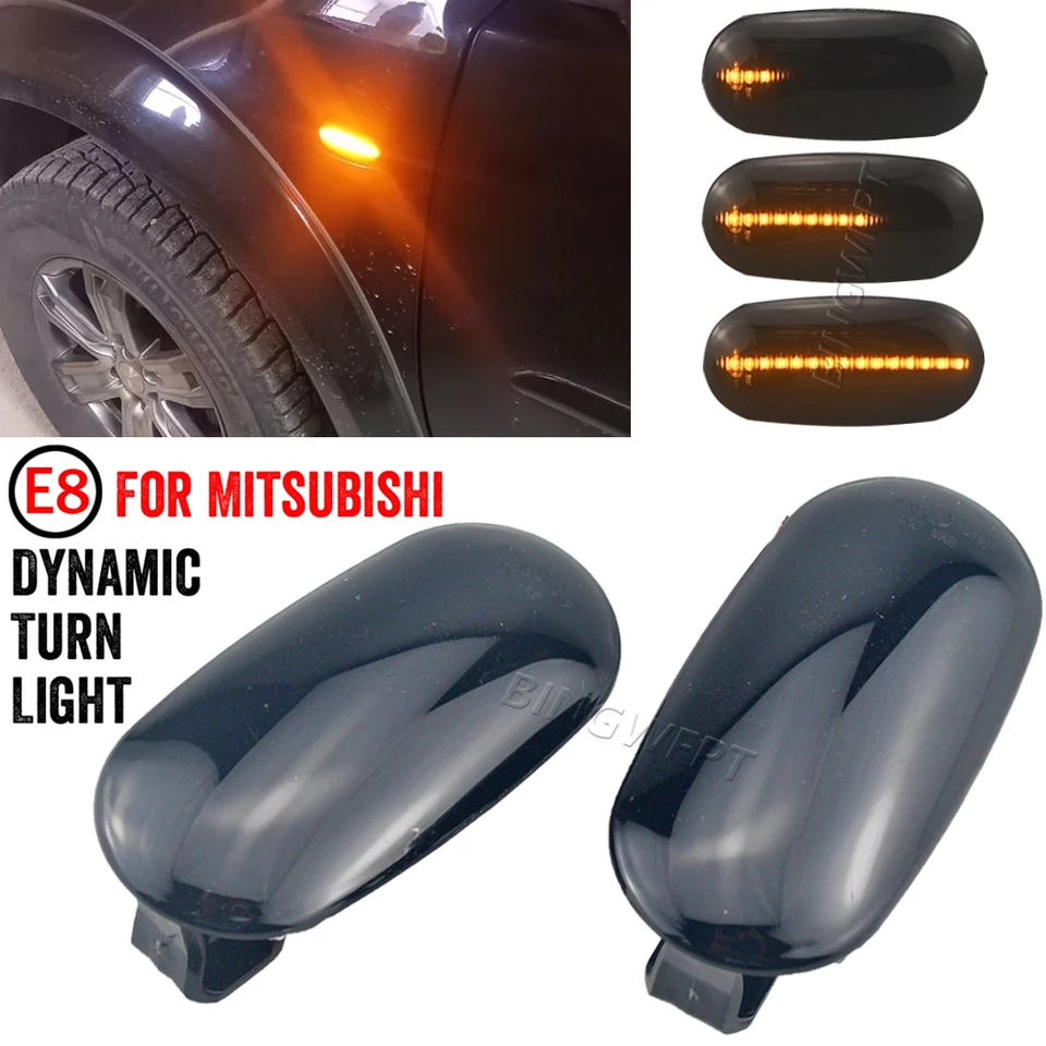 2pcs pre Mitsubishi Pajero Mirage Legnum Galant 1998-2005 Dynamický bočný markerový sekvenčný blinker Indikátor svetlá