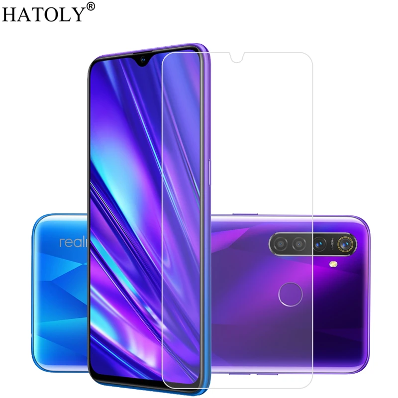 2pcs pre Oppo Realme 5 Pro Glass pre Realme 5 Pro Temdented Glass Film 9H Glue Hard Phone Protector Protector Glass pre Realme 5 Pro