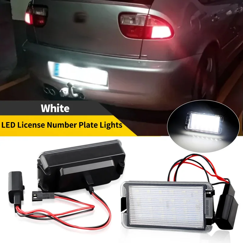 2pcs pre sedadlo Toledo III (3) 5P sedadlo Ibiza 6L Arosa Altea White Auto LED LED LIGIS LIGHT Automatické výstražné svetlo OEM# 5P0943021