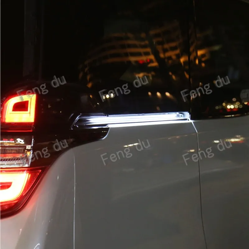 2pcs pre Toyota Alphard Vellfire 10 20 30 40 séria LED trať LED Track Light Atmosféra Svetlo auta Svetlo Otočenie svetla Hnacie svetlo