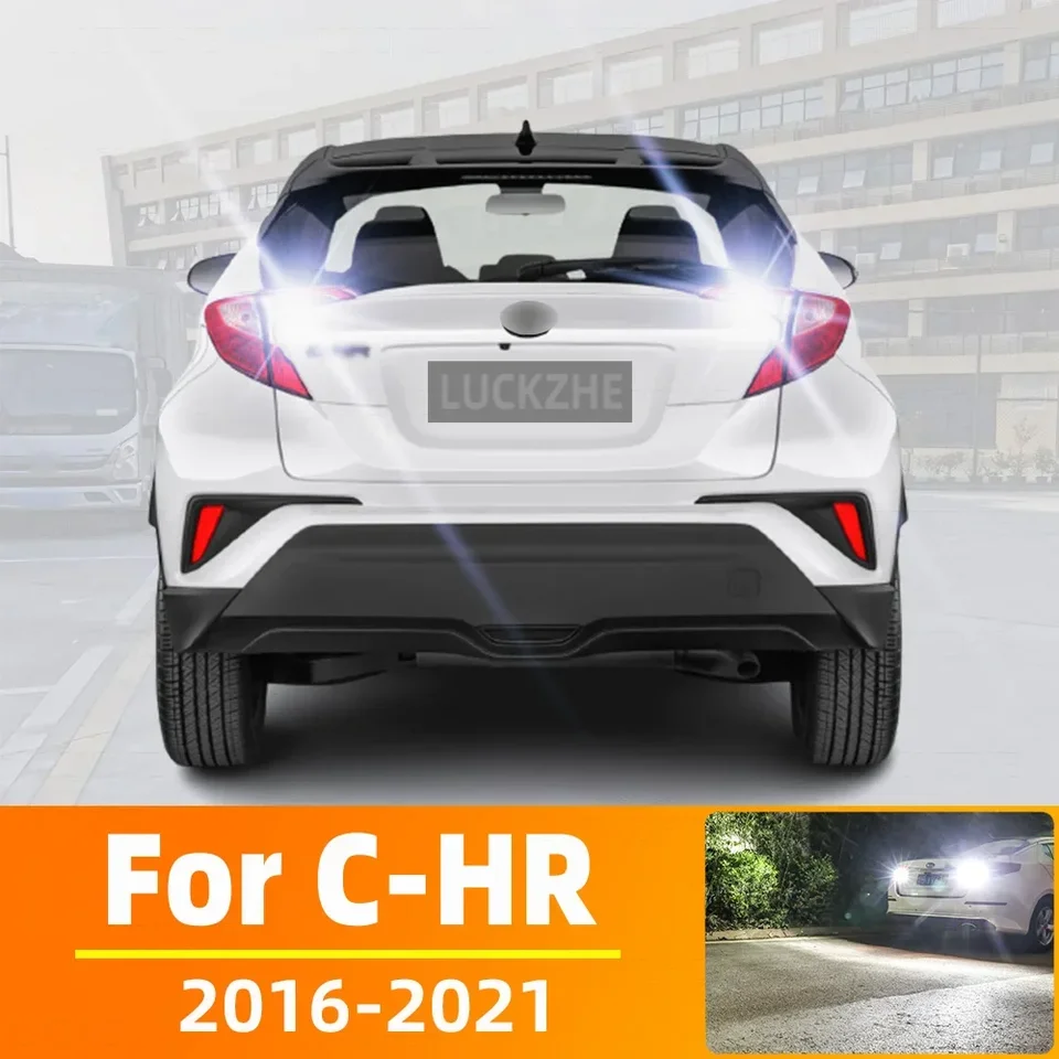 2pcs pre Toyota Chr C-HR 2016 2017 2018 2019 2020 2021 LED žiarovky Exteriér Reverzná zálohovanie zálohy zálohovanie lampy Canbus žiadna chyba