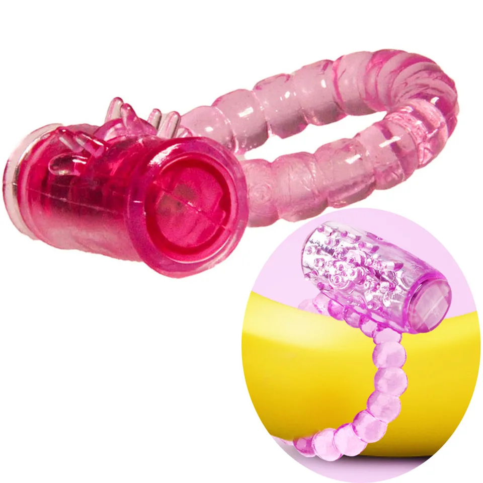 2pcs prsteňový prsteň vibrátor Elastický silikónový penis Vibračné klikátory Masager cockring hračky hračky, dospelé výrobky pre mužov