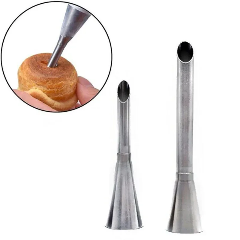 2pcs Puff Dýza Tip Cukliny z nehrdzavejúcej ocele koláčiky koláčové injekčné náradie Potrubie Set injekčné trubice na výplňové rúrky