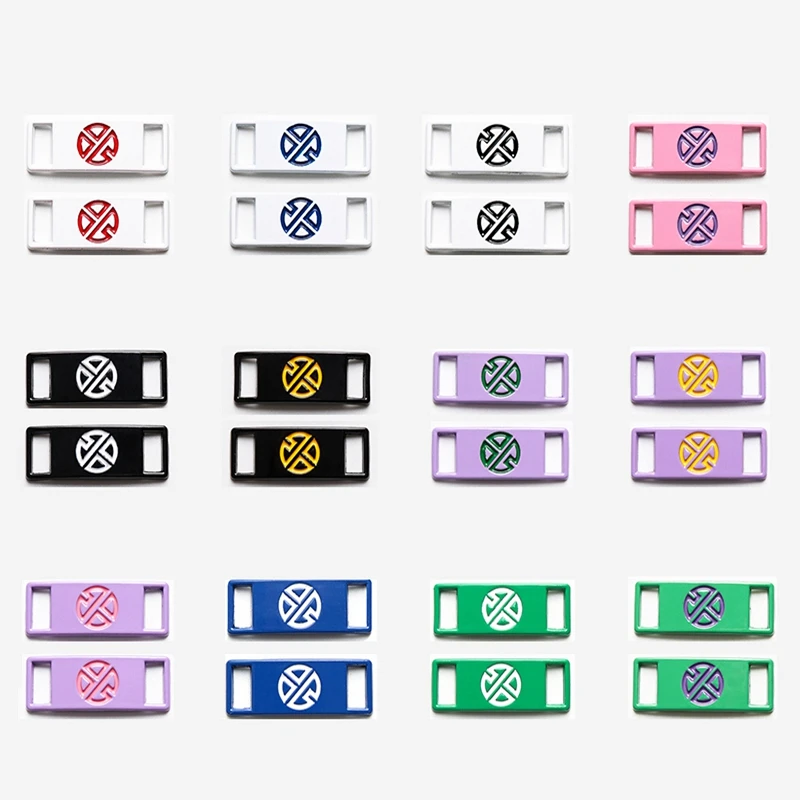 2pcs/pár Nové AF1 Shoelaces Metal Buckle Snekeers Shoelace dekorácie Shoe Charms Športové kovové súpravy topánky Doplnky luxusné