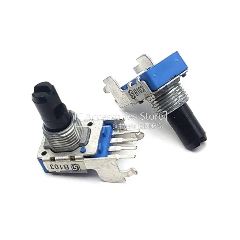2pcs RK11K Jednotný potenciometer 4 PIN B10K B103 B50K B503 Zosilňovač zvukový objemový objemový mixér Potentiometer dĺžka hriadeľa 15 mm