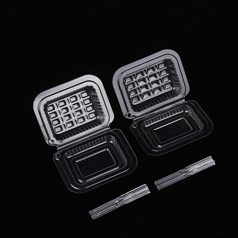 2pcs/set 1/12 Dollouse Clear Ukázateľné paličky obedové box