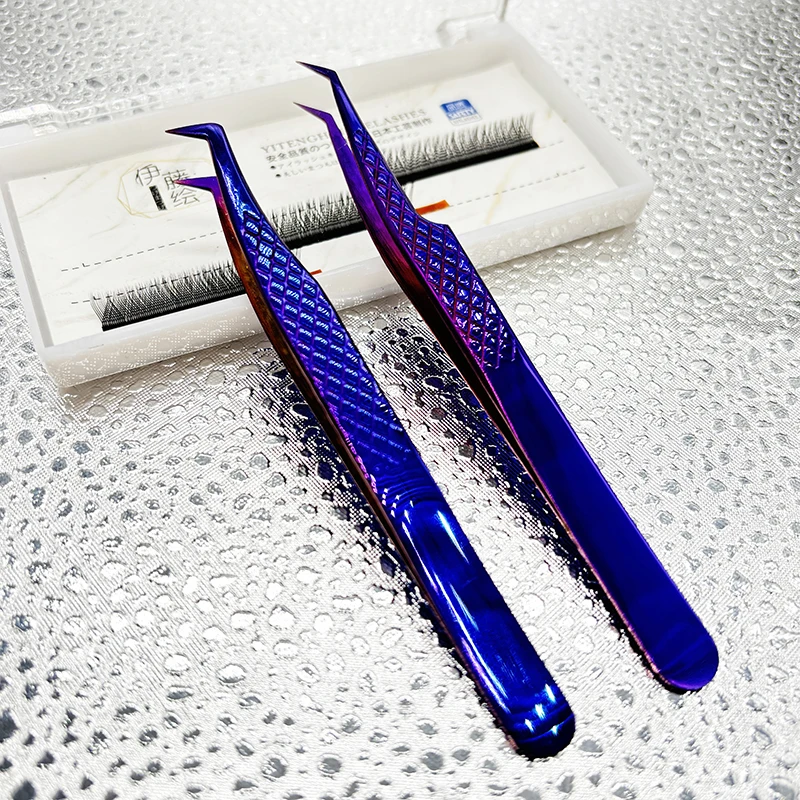 2pcs/set False Lash pinzety pre predlžovanie mihalníc mega zväzok Mink Link Make Fans Fans Boot Izolation Artist Art Tools Tools