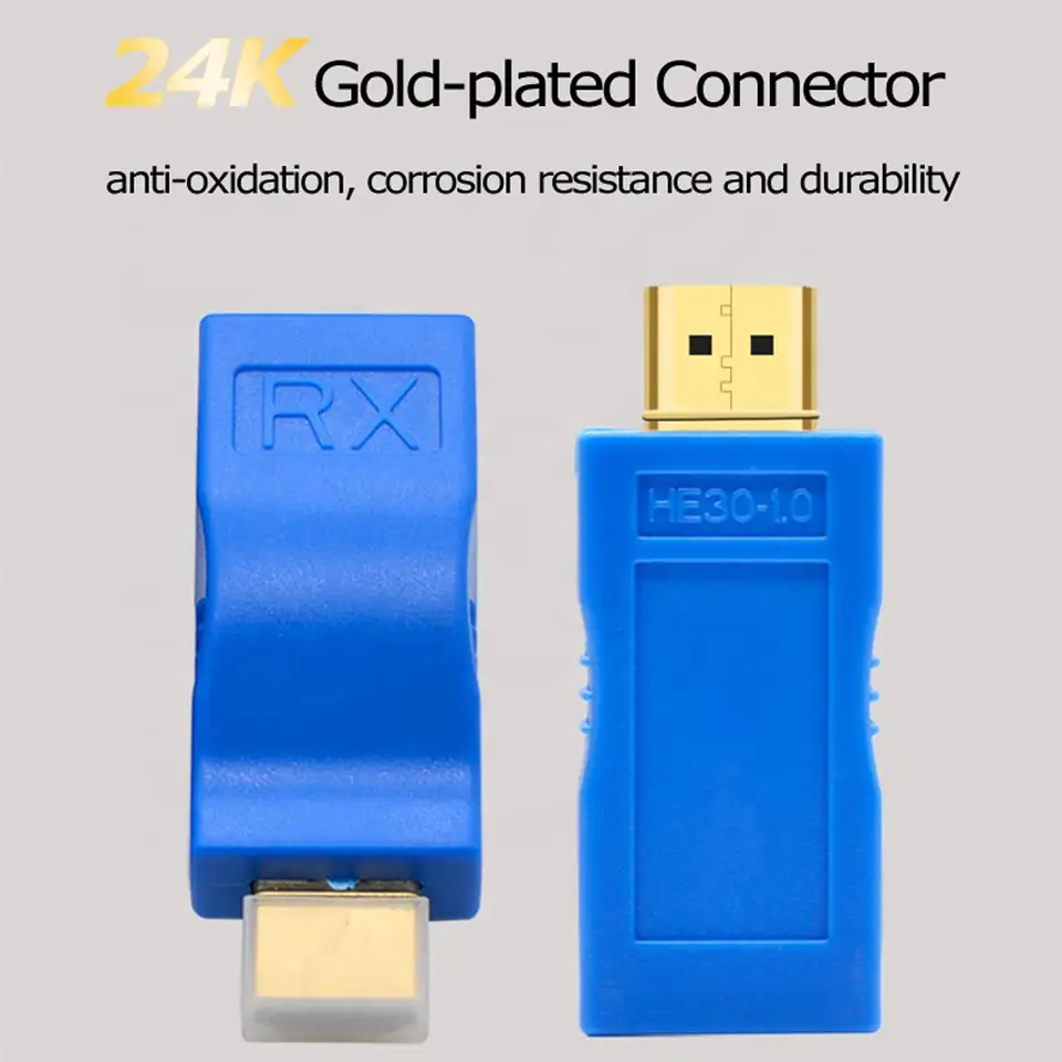 2pcs/set HDMI na RJ45 Ethernet Adapter 4K HDMI 1080p Signal Extender na 2,5 Gbps 1080p pre HDTV, STB, DVD