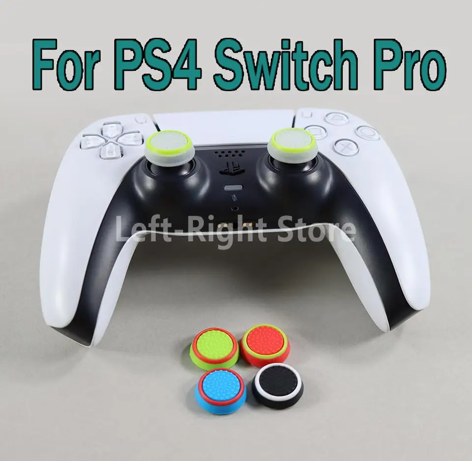 2pcs Silikónový palcový ťahač Caps Caps Ochranný kryt Gamepad Keycap pre PS5 PS4 Xbox Series Xboxone Xbox360 Switch Pro