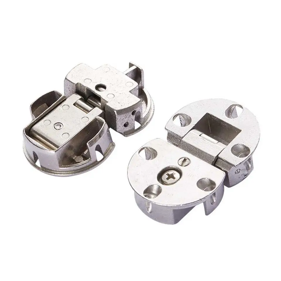 2pcs Skrytý pánt Skladacie sklopné závesy Self-podporujúce 90 stupňov neviditeľné skrinky Dvery Flap Nastaviteľná hardware zink zinočnatého nábytku