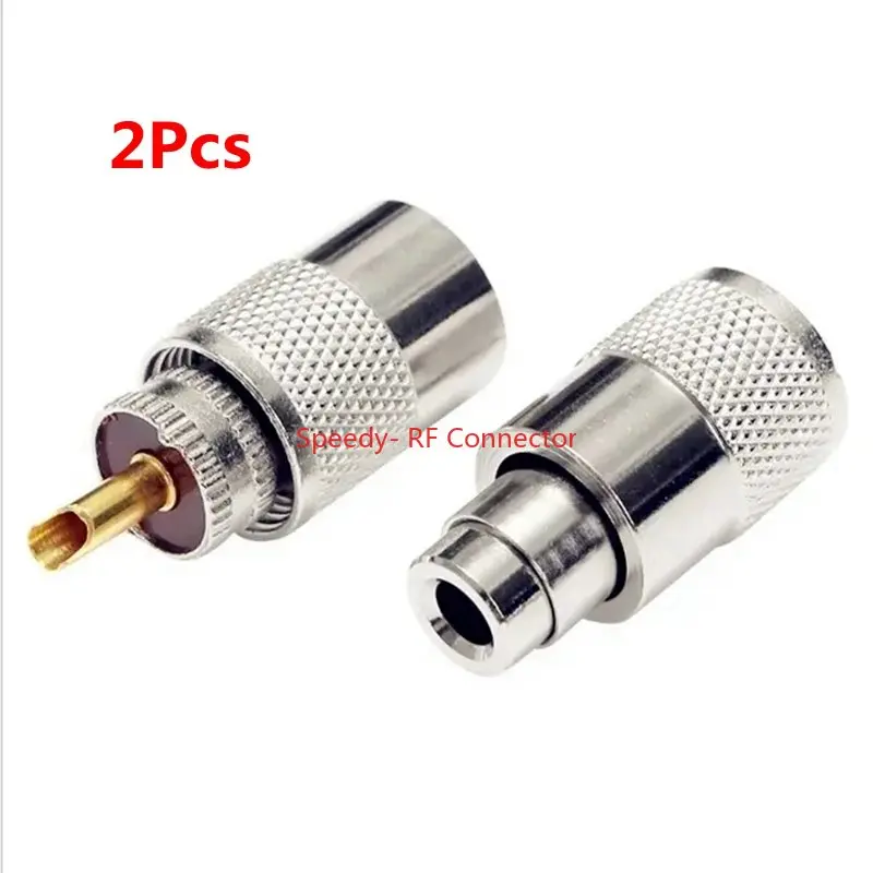 2PCS SL16 UHF PL259 Samec Plug Connector PL-259 UHF Mužský spájkovač pre RG58 RG142 LMR195 RG400 Koaxiálny adaptér kábla Rýchle dodanie