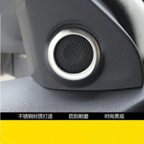 2pcs Styling automobilu z nehrdzavejúcej ocele Audio reproduktor Špecifikovaný výzdoba upravená dekorácia pre Mitsubishi Outlander ASX 2013-2016