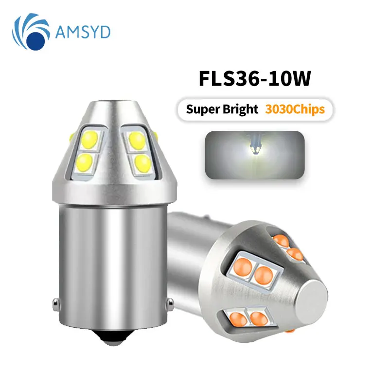 2PCS Super Bright 1156 P21W LED BA15S 1157 P21/5W BAY15D LED 3030 10SMD CHIPS SVETLI SVETOVÉ SIGNAL SIGNAL SIGLE AUTO LAMP 12V