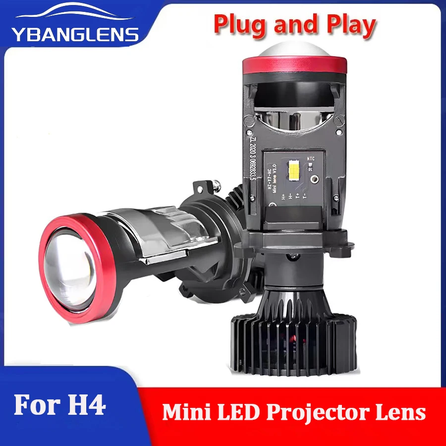 2pcs Super Bright H4 BI LED žiarovka 120 W 30000LM 3000K 4300K ​​6000K Sledovateľ automobilov Motorový projektor HD šošovky HD 12V 24V