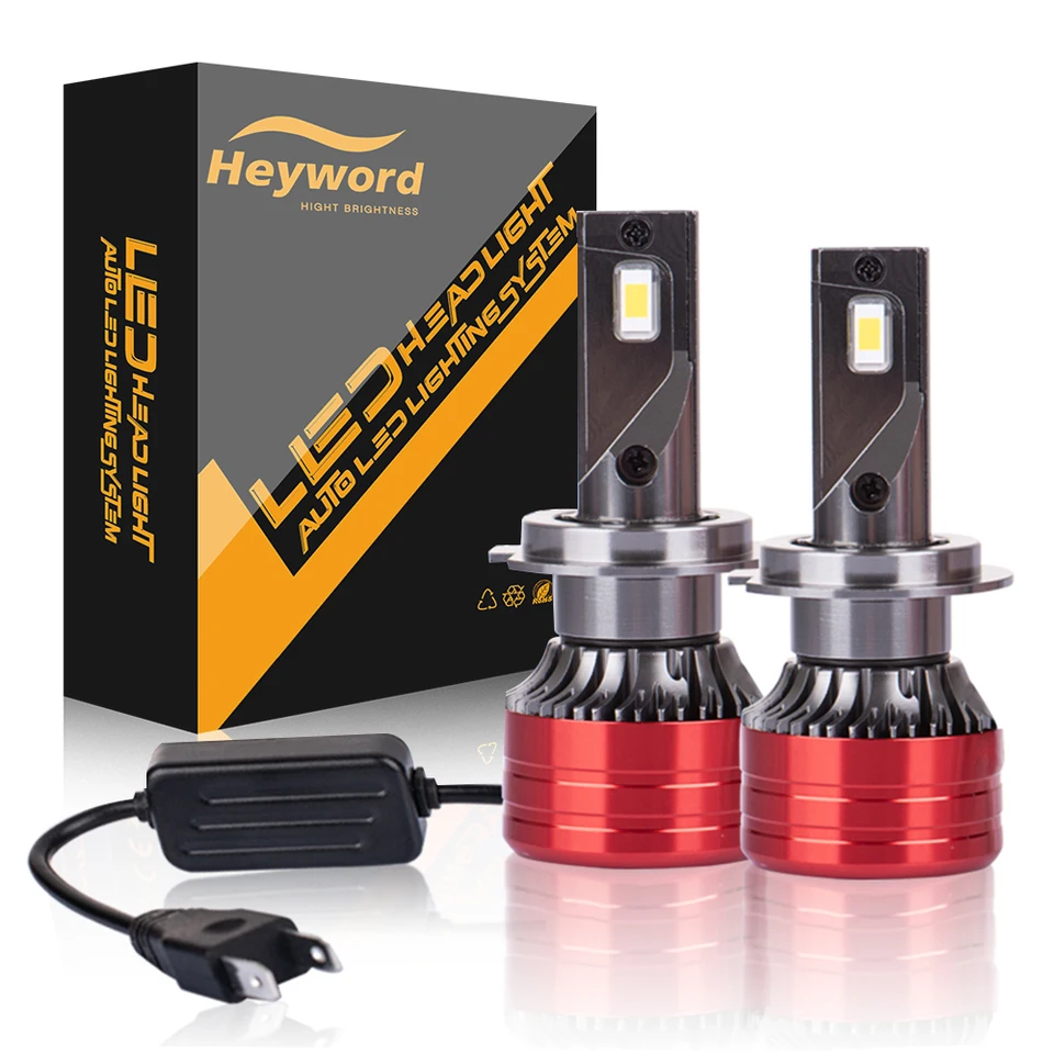 2PCS Svetlomet automobilu H4 H7 LED H11 9005 9006 H1 Auto žiarovky 160W 24000LM Svetelná lampa 6000K 12V LED žiarovky LED svetlometov