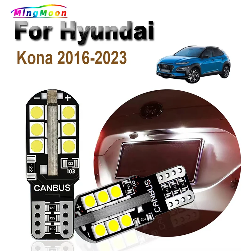 2PCS T10 LED žiarovky LED žiarovky auta Interiér Parkovacia lampa pre Hyundai Kona N EV 2016 2017 2018 2019 2020 2021 2023 Svetlá poznávacej značky