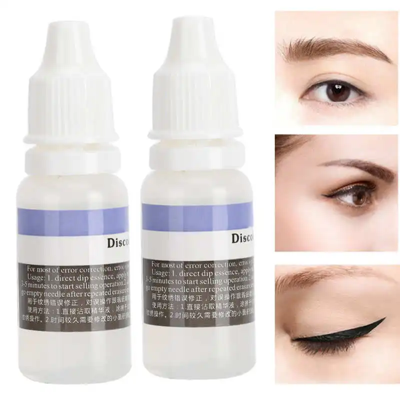 2pcs Tattoo Correction Serum Sérové ​​bezbolestné pigment blednuté činidlo Oobilové pery mikroblading odstraňovača tetovania tetovania