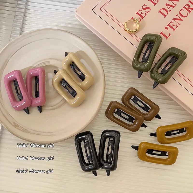2pcs/taška dievčatá Sladké roztomilé vianočné sponky na vlasy Square Hair Side Bangs Clip Barrettes nástroje make -upu Dám