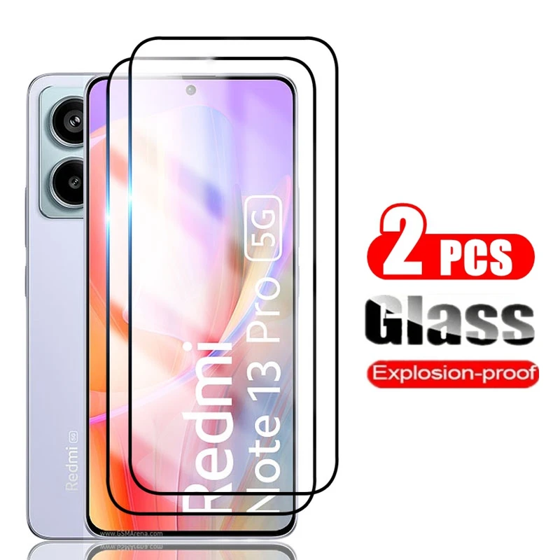 2pcs temperované sklo pre Xiaomi Redmi Poznámka 14 13 Pro 5G 4G Globálny chránič obrazovky 9h Full Cover Note13 13Pro Ochranné sklo