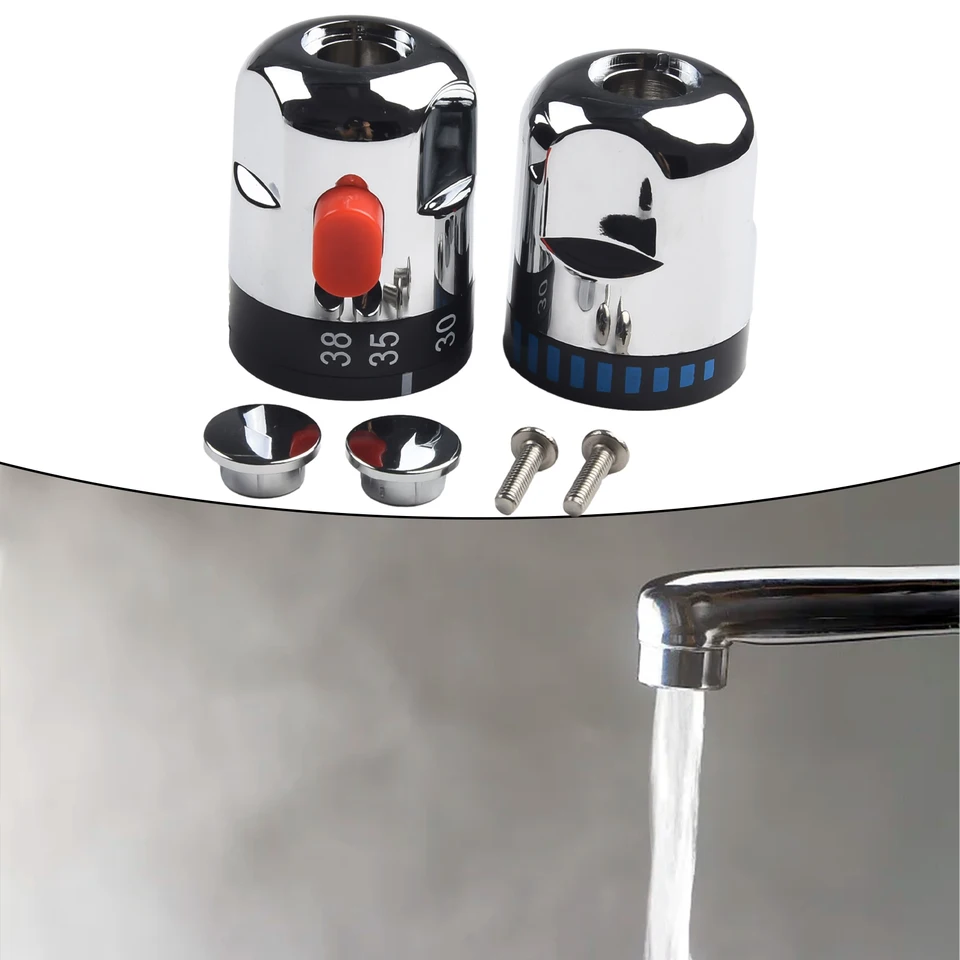 2pcs Termostatická zmes ventilovej vody na reguláciu vodovodných rukoväť