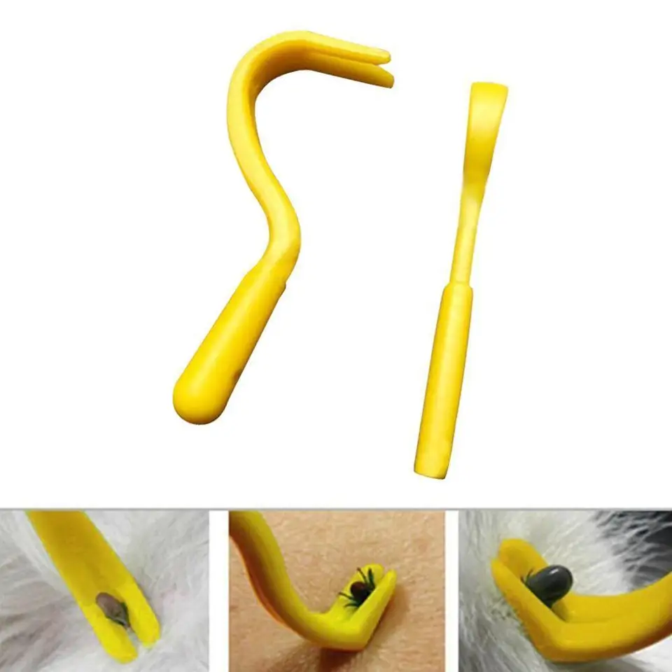 2pcs Tick Twister Hook Tool Tick Remover Doplnky s 2 veľkostiami Human Manual Debulking Flea Tool Dogs
