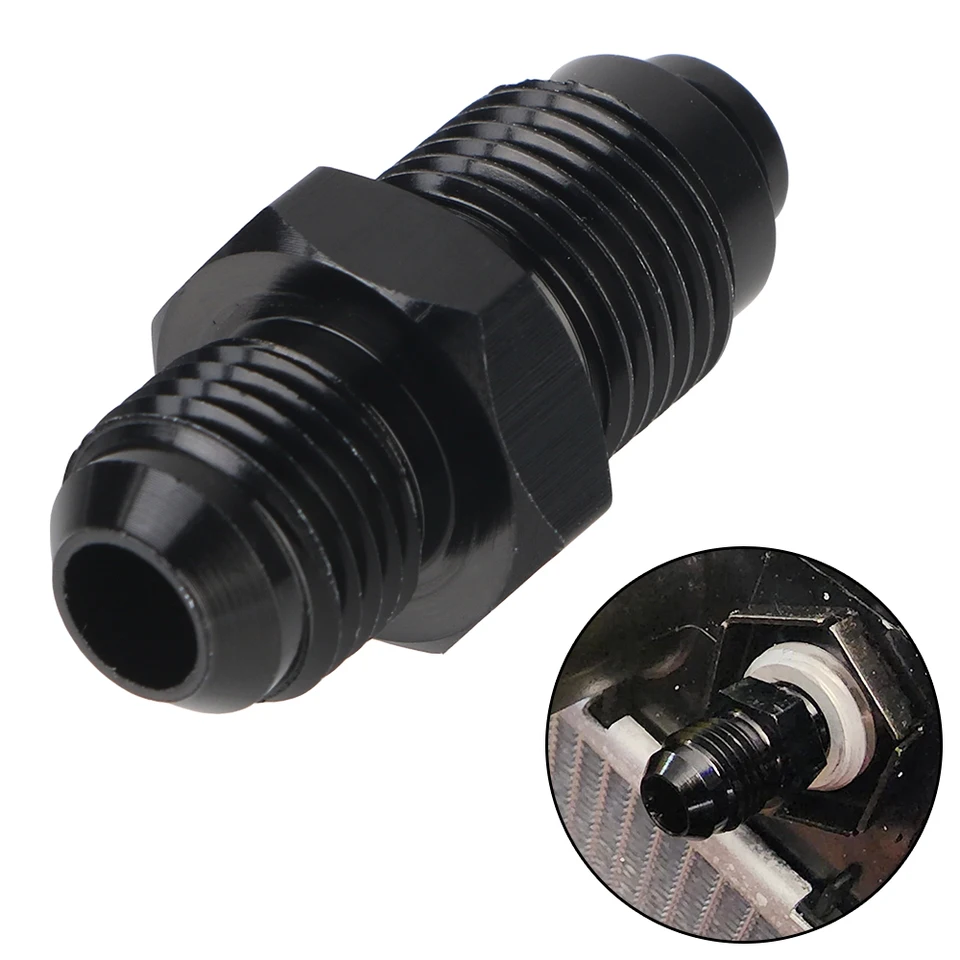 2pcs Turbo Oil Feed Adapter Adaptér prežitie prežitie Mužský eruptor Rovný adaptér Hliník AN6-M16X1.5-OR AN6-M18X1.5-ORB