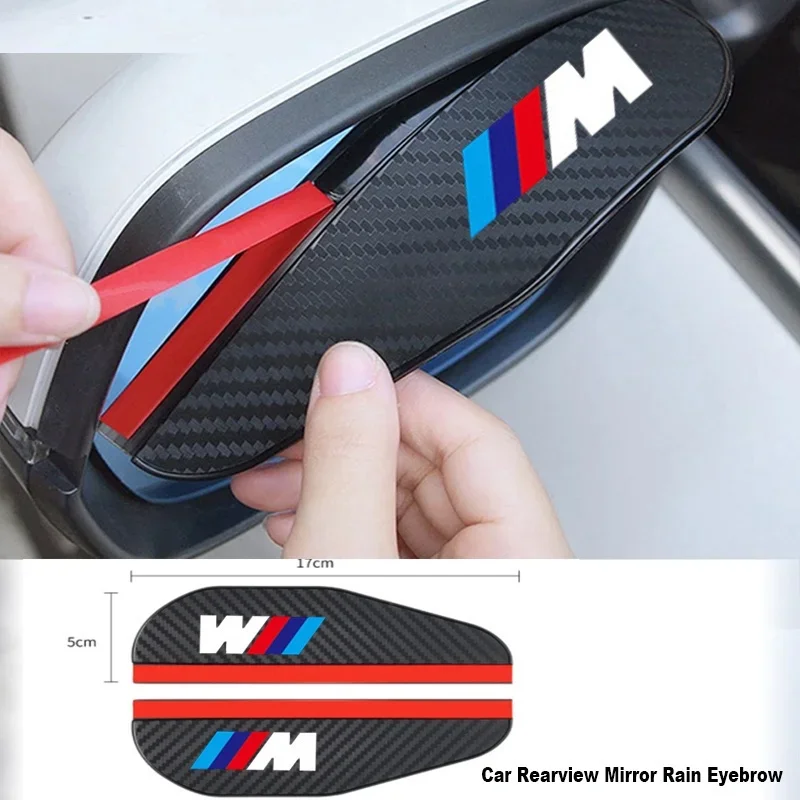 2pcs uhlíkové vlákno merformance auto spätné zrkadlo Rain Dažďové obočie pre BMW E36 E39 E46 E60 E83 E87 E90 F10 G20 x1