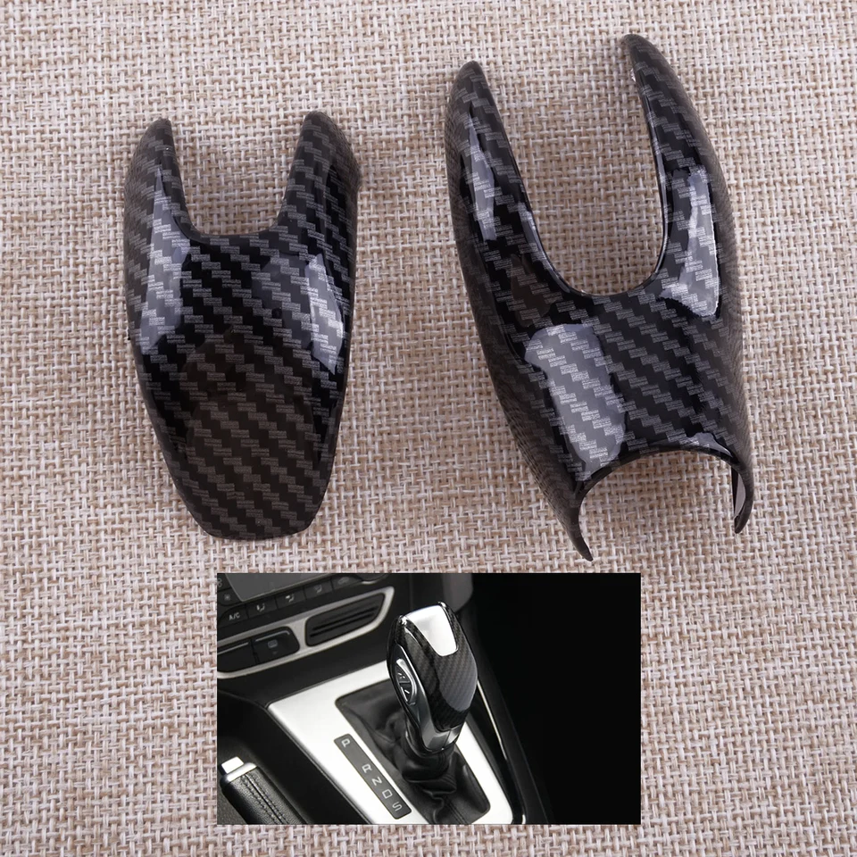 2PCS uhlíkové vlákno v štýle ABS Front Gear Cover Cover Tink Fit for Ford Escape Kuga 2013 2014 2015 2016 2017 2018 2018 2019