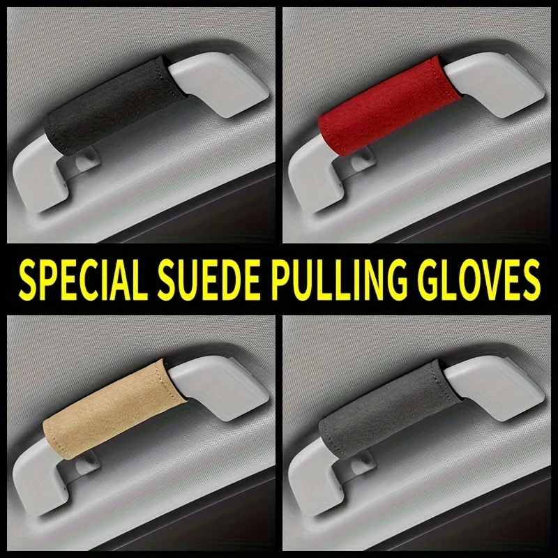 2pcs Universal Can Ruck Ruck Flap Faux Leather Protect Cover Cover Cover Rukoväť Rukoväť Rukoväť Kryt rukoväte