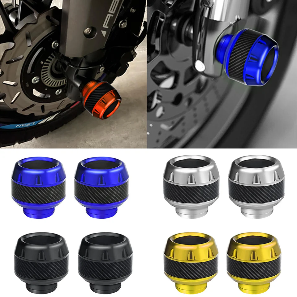 2pcs Universal Frame Slider pre motocyklové predné koleso skrutkovacia podložka Motorcycle-Frame-Plider Multi Color pre kolobežku na bicykli