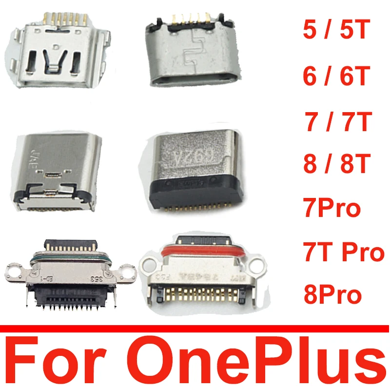 2PCS USB nabíjacie dok pre OnePlus 7 8 Pro 1 2 3 5 6 7 8 5T 6T 7T 8T Micro USB Charger Port Modul konektor konektory