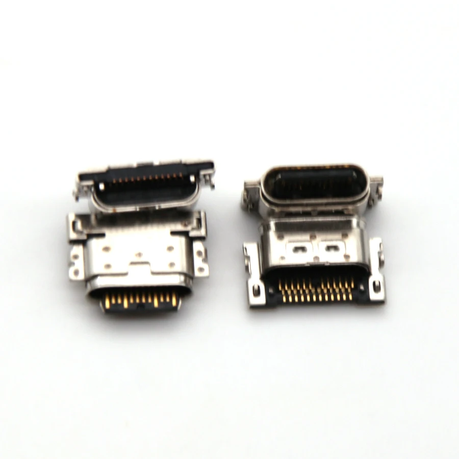 2pcs USB nabíjacie nabíjacie nabíjacie prístavné konektor pre Motorola Moto One Hyper XT2027-1/G 5G Plus XT2075-2/One 5G/G Stylus XT2043-4