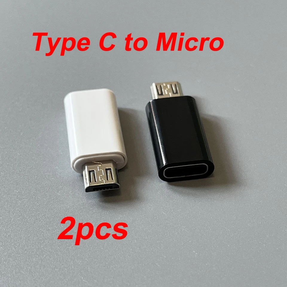 2PCS USB typu C Žena do micro USB Mužský adaptér prevodník pre konektor adaptérov Samsung Xiaomi Redmi Huawei USB nabíjačky